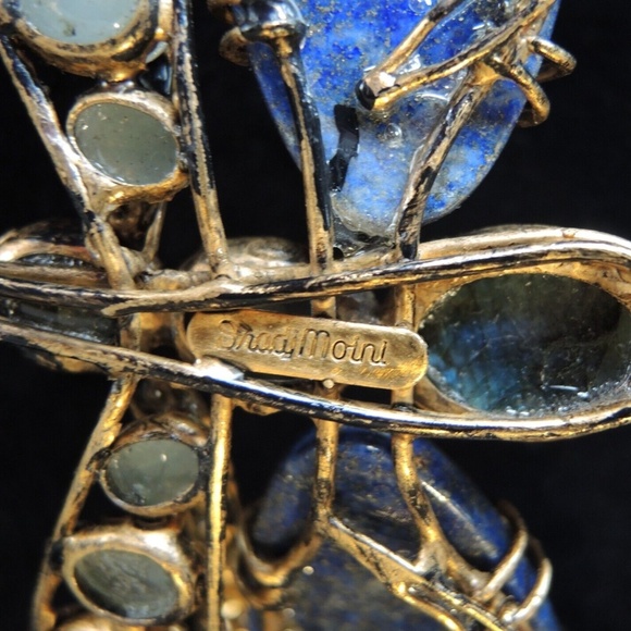 IRADJ MOINI Large Dragonfly Insect Bug Brooch Pin Vintage Designer Jewelry - Picture 6 of 6